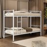 Beliche Tubolar em Aço Domus Reforçada para Pousadas, Alojamentos Branco - 1