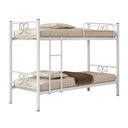 Ver imagem 2 de Beliche Tubolar em Aço Domus Reforçada para Pousadas, Alojamentos Branco