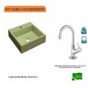 Ver imagem 3 de Kit Cuba Q395 com Torneira 1198 Metal 1/4 Volta Compace
