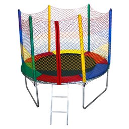 Cama Elástica Pula Pula 2,00 Fechamento Ziper Colorida 100% Nacional Suporta até 170kg - 4