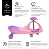 Carrinho Infantil Gira Gira com Direção Anatômica Zippy Toys em Metal e Plástico Rosa - 3