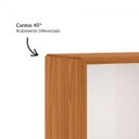 Ver imagem 3 de Conjunto 3 Nichos Decorativos para Sala de Parede em Mdf Freijó Off White Dalla Costa