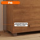 Ver imagem 7 de Baú Peseira Organizador Itália para Quarto com Tampo e Pistão a Gás 1 Gaveta Carvalho Tapajós