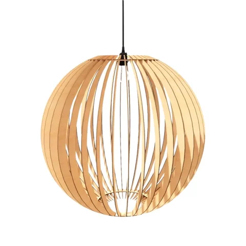 Luminária Teto Tipo Pendente Celestial Mdf:mdf Cru