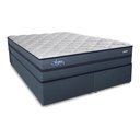 Ver imagem 2 de Cama Box Conjugado King com Colchão 193x69x203 Acqua Gel Gazin Cr35345 Azul Escuro