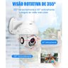 Câmera Ip Rotativa Speed Dome 355º Prova Dágua Wifi Hd 1080p - 4