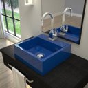 Ver imagem 1 de Kit Cuba Q395 com Torneira Luxo 1195 Metal e Válvula Click 1"b e Sifão Pvc e Flexível Compace