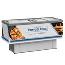 Ver imagem 1 de Ilha Vidro Reto Gesv190r Gelopar Ilha 1,89m Vidro Reto Branca Adesivada 110v