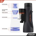 Ver imagem 7 de Athlon Optics Binóculos Pretos Midas G2 Uhd 10x50