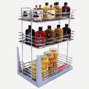 Ver imagem 1 de Mini Despensa Tripla Deslizante C/ Bandeja Inox Jomer 8851