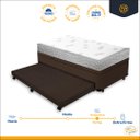 Ver imagem 3 de Cama Box Baú e Auxiliar Solteiro + Colchão de Espuma D23 Ortobom Light Liso 88 Cm