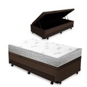 Ver imagem 1 de Cama Box Baú com Colchão de Espuma D23 Ortobom Light Liso + Auxiliar Solteiro 88 Cm