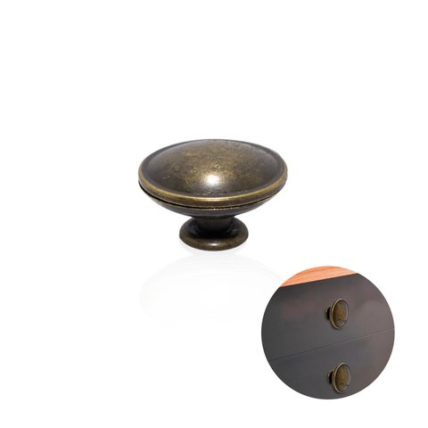 Puxador Ponto Oriente Ouro Envelhecido 30 mm 10 Peças