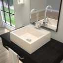 Ver imagem 1 de Kit Cuba Q395 com Torneira Luxo 1195 Metal e Válvula Click 1"b e Sifão Cromado e Flexível Compace