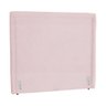 Cabeceira Quarto Solteiro Para Cama Box Stella Suede Estopar Stella Solteiro Suede Suede Rosa Bebê - 3