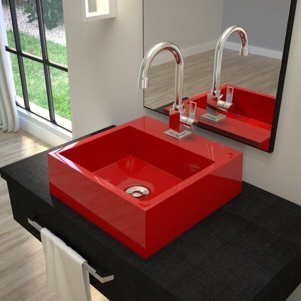 Kit Cuba Q395 com Torneira Luxo 1195 Metal e Válvula Click 1"B e Sifão Cromado e Flexível Compace - 1