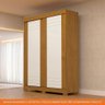 Guarda Roupa Solteiro 2 Portas de Correr 100% Mdf Ayla Acp Móveis Cinamomo/off White/off White - 7
