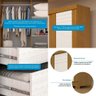 Guarda Roupa Solteiro 2 Portas de Correr 100% Mdf Ayla Acp Móveis Cinamomo/off White/off White - 4