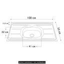 Ver imagem 5 de Armário de Cozinha CP07 com Pia 100cm Pérola Z34 Branco - Mpozenato