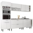 Ver imagem 1 de Armário de Cozinha CP07 com Pia 100cm Pérola Z34 Branco - Mpozenato