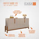 Ver imagem 4 de Balcão Buffet Lizz 4 Portas Off White/cedro 050518 - Casa D