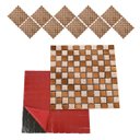 Ver imagem 1 de Pastilha Autocolante de Vidro Kit 10 Uni Parede Cozinha Box Banheiro Sala Decorativa Facil Aplicacao