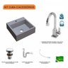 Kit Cuba Q395 com Torneira Luxo 1195 Metal e Válvula Click 1 Pol. e Sifão Pvc e Flexível Compace - 3