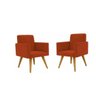 Kit com 2 Poltrona Decorativa Talita Cor Terra Cota - 1