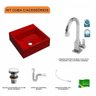 Kit Cuba Q395 com Torneira Luxo 1195 Metal e Válvula Click 1 Pol. e Sifão Pvc e Flexível Compace - 3