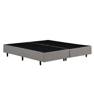 Base Box King Size Bipartido 193x203cm Estrutura Madeira Eucalipto Reforçada Suporte 150kg/m²