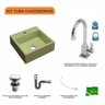 Kit Cuba Q395 com Torneira Luxo 1195 Metal e Válvula Click 1 Pol. e Sifão Cromado e Flexível Compace - 3