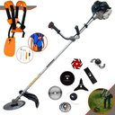 Ver imagem 1 de Aparador Anmax Cg430b 43cc 1,7hp Carretel + Facas 2p, 3p, 6p, 40d, 80d, Trimmer e Escova