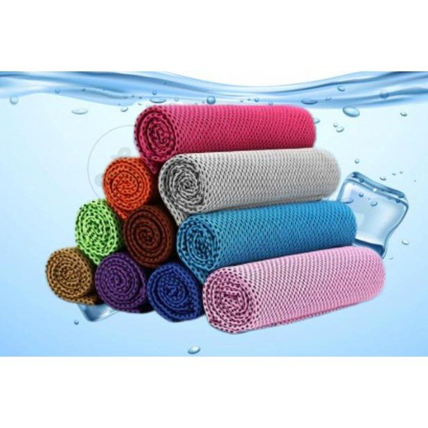 Toalha de Treino Inteligente Refrescante Gela Esportiva Crossfit Academia Pilates Mb Fit Cor:Vermelh - 3