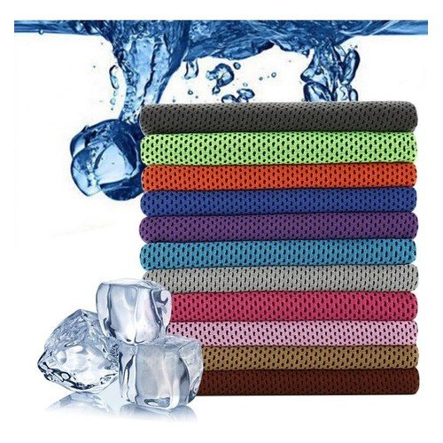 Toalha de Treino Inteligente Refrescante Gela Esportiva Crossfit Academia Pilates Mb Fit Cor:Vermelh - 5