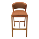 Ver imagem 6 de Kit 02 Banquetas Alta com Encosto Madeira Charmy Courissimo:Courissimo/Caramelo