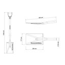 Ver imagem 3 de Vanga Quadrada 424/00 em Aço com Cabo de Madeira 71 Cm com Empunhadura Plástica Reta Ergo