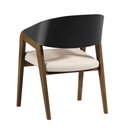 Ver imagem 2 de Cadeira Lia com Braço Assento e Encosto Estofado Imbuia