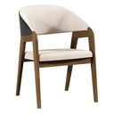 Ver imagem 1 de Cadeira Lia com Braço Assento e Encosto Estofado Imbuia