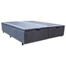 Base Cama Box Baú  Queen Size Suede Bordado Cinza SkyBox - 2