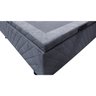 Base Cama Box Baú  Queen Size Suede Bordado Cinza SkyBox - 3