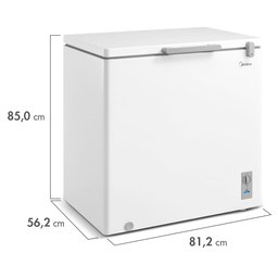 Freezer Horizontal 3 em 1 Branco 200l Midea Mdrc280sla012 - 220v - 5