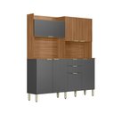 Ver imagem 3 de Cozinha Compacta Pitaya 7 Portas 2 Gavetas - Amendola Touch/Grafito Prime Tx