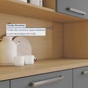 Ver imagem 6 de Armário de Cozinha 5 Portas 2 Gavetas 160cm 100% MDF Nobreza Marrom/Carvalho/Titânio