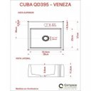 Ver imagem 6 de Kit Cuba Q395 com Torneira Luxo 1195 e Válvula Click 1 Polegada B Compace