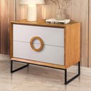 Ver imagem 2 de Buffet Loft - Madeira Maciça com 2 Gavetas em Mdf Frisado - Távoli Decor