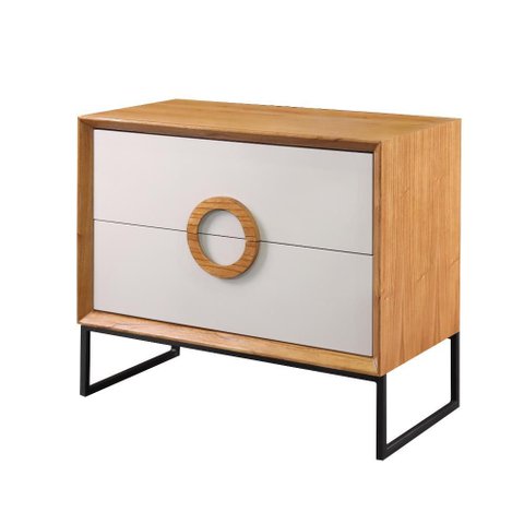 Buffet Loft - Madeira Maciça com 2 Gavetas em Mdf Frisado - Távoli Decor