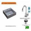 Ver imagem 3 de Kit Cuba Q395 com Torneira Luxo 1195 e Válvula Click 1 Polegada B Compace