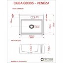 Ver imagem 6 de Kit Cuba Q395 com Torneira Luxo 1195 e Válvula Click 1 Polegada B Compace