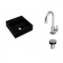 Ver imagem 2 de Kit Cuba Q395 com Torneira Luxo 1195 e Válvula Click 1 Polegada B Compace