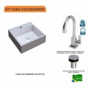 Ver imagem 3 de Kit Cuba Q395 com Torneira Luxo 1195 e Válvula Click 1 Polegada B Compace